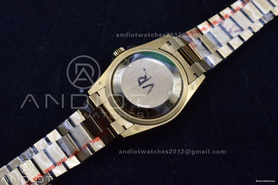 YG Diamond President on 904L Green vr3255 692 Faded V5 Edition (Gain Bracelet DayDate Square with QF Dial Weight) Steel 36 SunProtective Best 1221